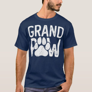 Mannen Grandpaw Dog Grandpa Vaderdag Family Gra T-shirt