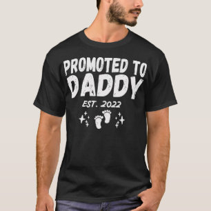 Mannen grappenmaker promoot naar papa Est 2022 bin T-shirt