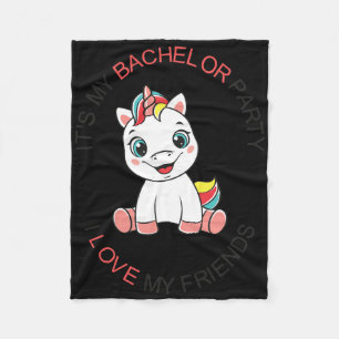 Mannen Grappig Mijn Bachelorfeest Schattige Eenhor Fleece Deken