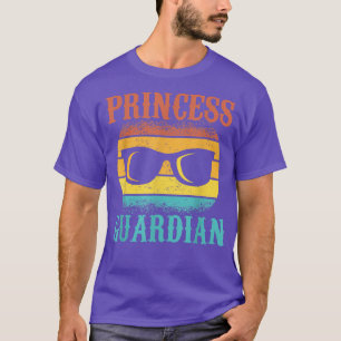 Mannen grappig T-shirt voor vaderdag prinses Guard