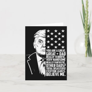 Mannen Grappig Trump Je Bent Een Geweldige Papa Va Kaart