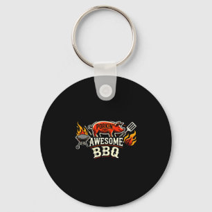 Mannen grappige bbq smoker vlees rookgereedschap g sleutelhanger
