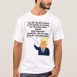 Mannen Grappige Grote Vader Donald Gezegde Trump V T-shirt