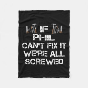 Mannen Grappige Handyman Quote Gepersonaliseerde P Fleece Deken