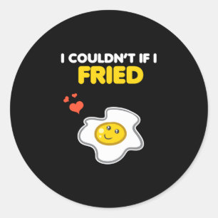 Mannen grappige koppel kleding bijpassend kon niet ronde sticker