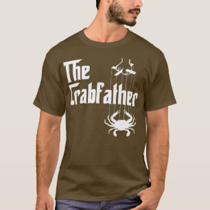 Mannen grappige krab overspoelt krabben t-shirt