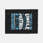 Mannen grappige oom cadeautjes van Niece en Nephew Fleece Deken (Voorkant (Horizontaal))