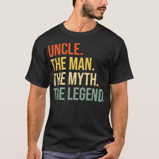 Mannen grappige oom om het Man de mythe de leeuw T-shirt