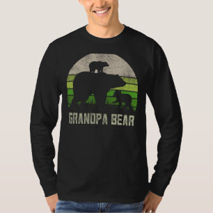Mannen grappige opa van kleinkinderen opa Beer 2 T-shirt