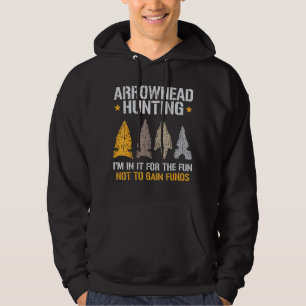 Mannen grappige pijlstormloop die erin jaagt voor hoodie