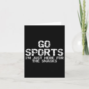 Mannen Grappige Spel Dag Quote Go Sports IM Just H Kaart