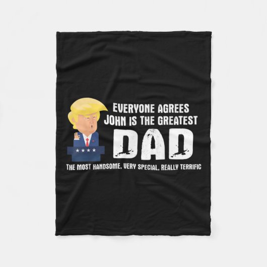 Mannen Grappige Trump Gezegde Grootste Pap Quote - Fleece Deken (Voorkant)
