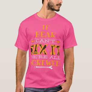 Mannen grappigheid als Beer het niet kan oplossen, T-shirt