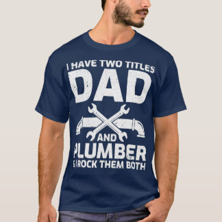 Mannen grappigheid Ik heb twee titels voor papa en T-shirt
