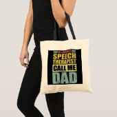Mannen grappigheid Mijn favoriete spraaktherapeut Tote Bag (Voorkant (product))