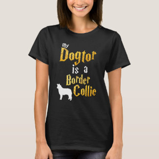Mannen grens Collie T-shirt