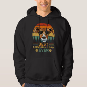 Mannen Greyhound Dog Beste Greyhound Papa Vet Hoodie