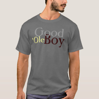 Mannen Grijs Goed Ole Boy T-Shirt