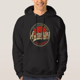 Mannen grijs het Man de mythe de leendrek weg Hoodie