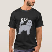 Mannen grijze poedel hond papa Man T-shirt (Voorkant)