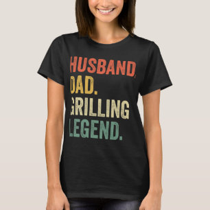 Mannen Grilling BBQ Vader Funny Husband Grill Dad T-shirt