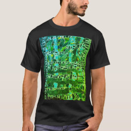 Mannen - "Groene Mozaïekbiologie" T-shirt