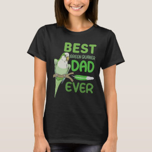 Mannen Groene Quaker Papa Monk Parkiet Beste Groen T-shirt