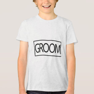 Mannen Groom Matching Bride Future Husband Weddens Tri-Blend Shirt