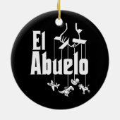 Mannen grootvader El Abuelo Keramisch Ornament (Achterkant)