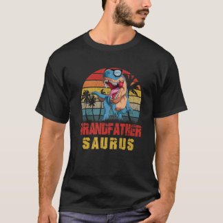 Mannen grootvader Saurus Dinosaur Grandfathersauru T-shirt