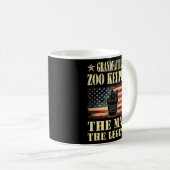 Mannen grootvaders dierentuin houdt het Man de leg Koffiemok (Voorkant rechts)