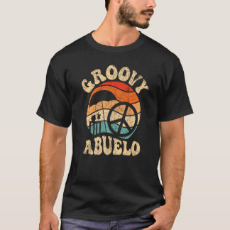 Mannen Groovy Abuelo 70s Esthetiek Nostalgie 1970' T-shirt