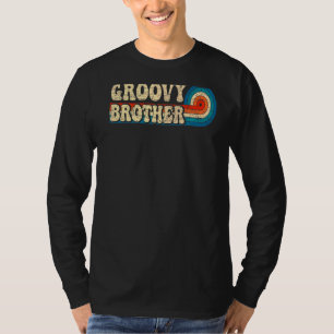 Mannen Groovy Brother 70s esthetische Nostalgie 19 T-shirt