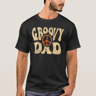 Mannen Groovy Pap 70s Aesthetische Nostalgie 1970 T-shirt