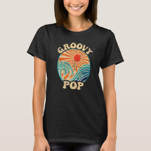 Mannen Groovy Pop 70s Aesthetische Nostalgie 1970 T-shirt