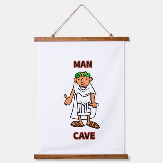 Mannen Grot Hangend Wandkleed (Voorkant)