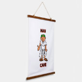 Mannen Grot Hangend Wandkleed (Gebogen)