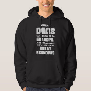Mannen Grote Dads worden gepromoot naar opa opa Hoodie