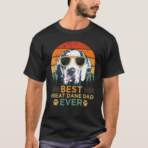 Mannen Grote Deen Dog Beste Grote Deen Papa T-shirt