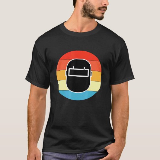 Mannen grote lashelm motief lasser des t-shirt (Voorkant)