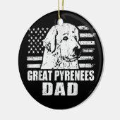 Mannen Grote Pyreneeën Pap Cool  Retro Proud Keramisch Ornament (Links)