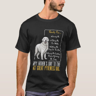 Mannen Grote Pyreneeën Papa Happy Fathers Dag Best T-shirt
