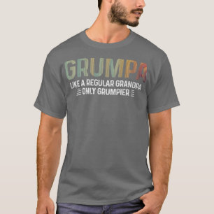 Mannen Grumpa-definitie T-shirt als een gewone opa