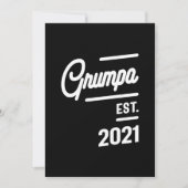 Mannen Grumpa Est. 2021 Kaart (Voorkant)