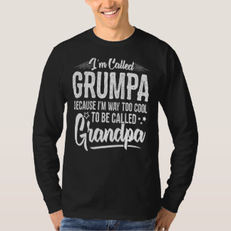 Mannen Grumpa Tee Shirt van kleinkinderen Funny Gr
