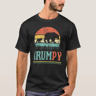 Mannen Grumpy Beer Voor Mannen Opa Vintage Retro T-shirt