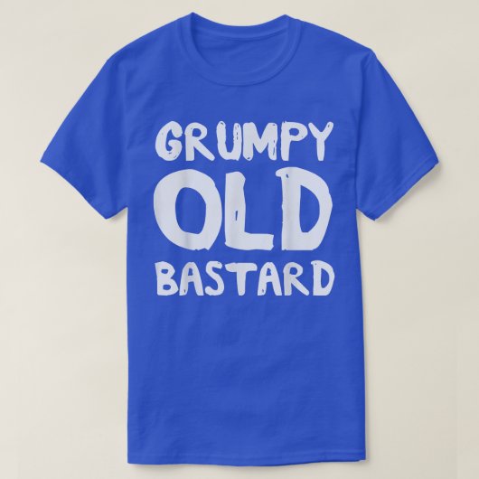 Mannen Grumpy Old Bastard T-shirt (Design voorkant)