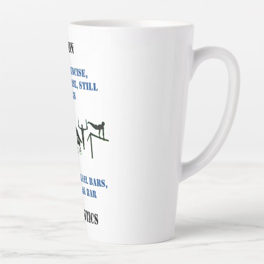 Mannen Gymnastics Latte Mok (Rechts)