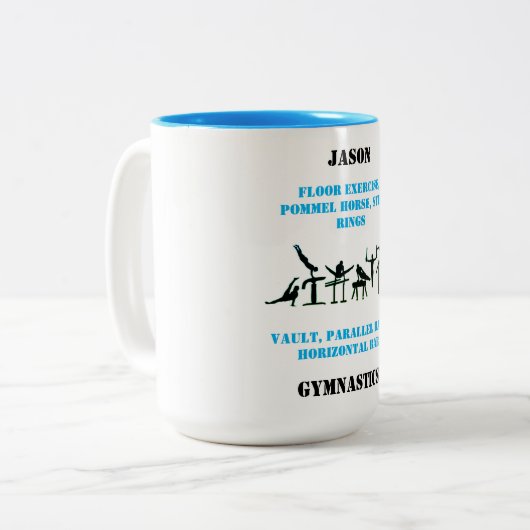 Mannen Gymnastiek Mok (Voorkant links)