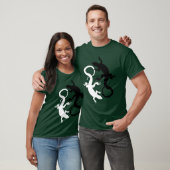 Mannen hagedis T-shirt Cool Reptile Lizard Art Shi (Unisex)